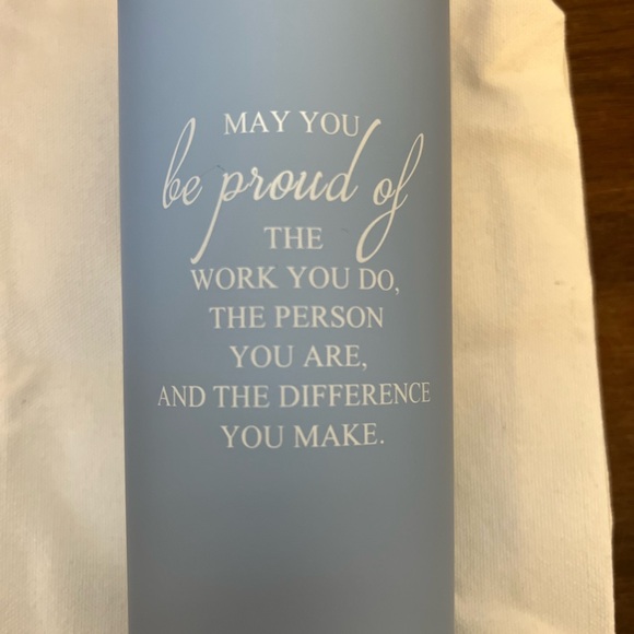 Blue Tumbler and Inspirational Pouch Set - Picture 2 of 7